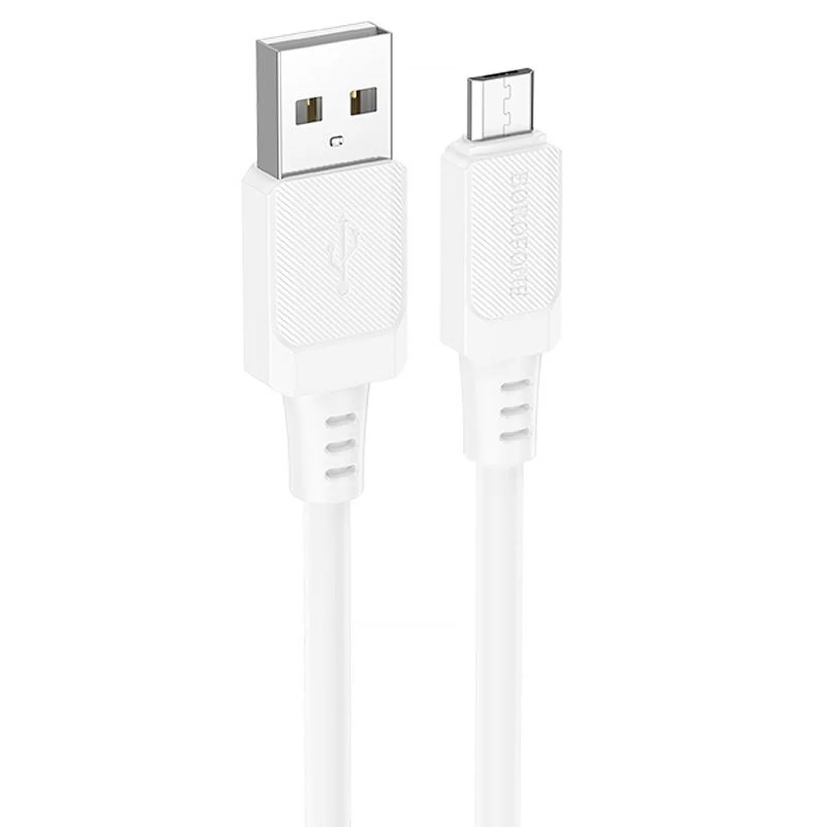Дата кабель Borofone BX115 Lotto USB to MicroUSB 2.4A (1m) White