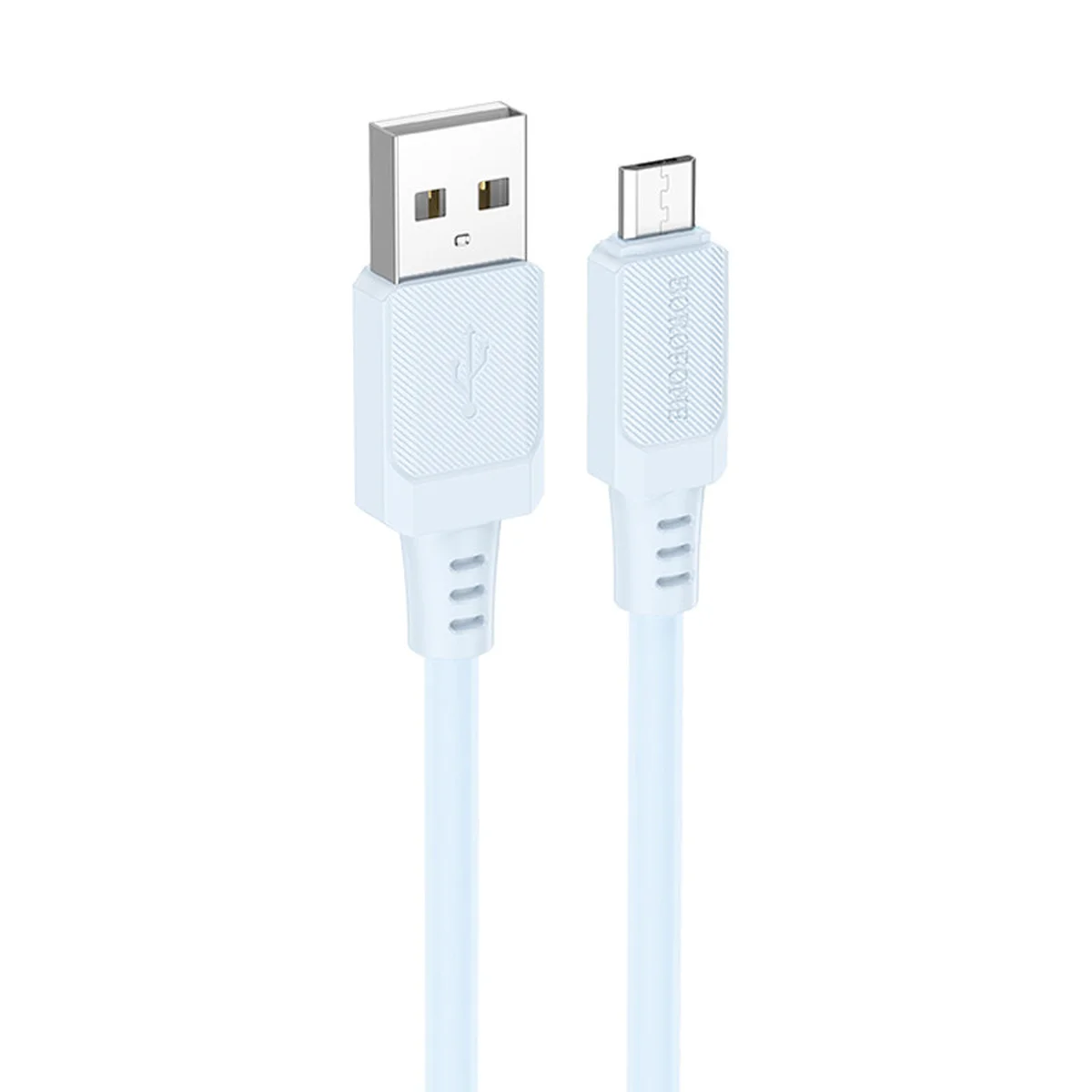 Дата кабель Borofone BX115 Lotto USB to MicroUSB 2.4A (1m) Blue