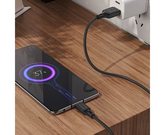 Дата кабель Hoco X90 Cool silicone USB to MicroUSB (1m) Black