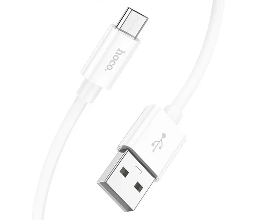 Дата кабель Hoco X87 Magic silicone USB to MicroUSB (1m) White