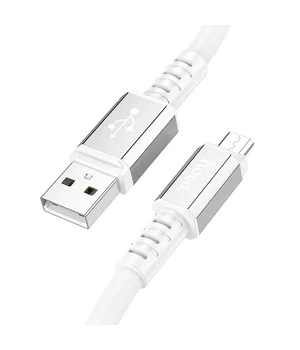 Дата кабель Hoco X85 Strength USB to MicroUSB (1m) White Дата кабель Hoco X85 Strength USB to MicroUSB (1m) White