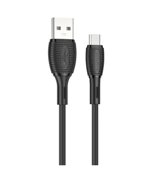 Дата кабель Borofone BX86 Advantage USB to MicroUSB 2.4A (1m) Black