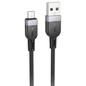 Дата кабель Hoco X109 Energy silicone USB to MicroUSB (3m) Black