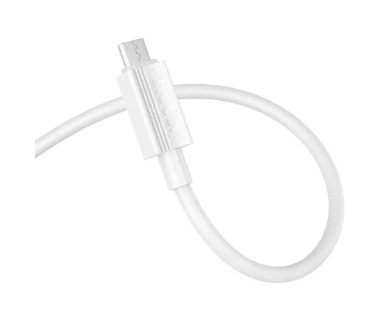 Дата кабель Hoco X107 USB to MicroUSB 2.4A (1m) White