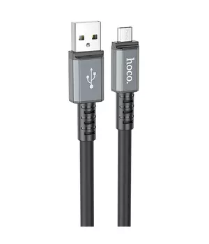 Дата кабель Hoco X85 Strength USB to MicroUSB (1m) Black