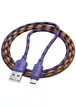 Дата кабель Hoco X116 Meridian USB to MicroUSB 2.4A (1m) Gradient Purple Mix