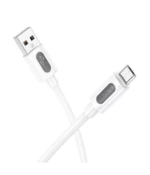 Дата кабель Borofone BX114 Structure USB to MicroUSB 2.4A (1m) White