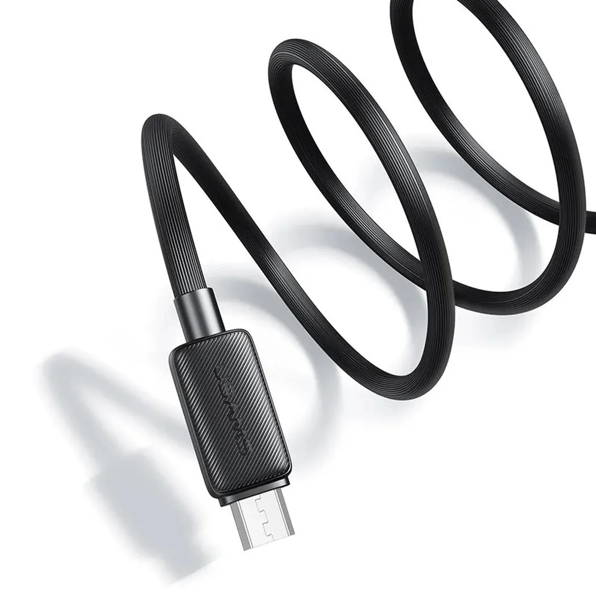 Дата кабель Usams US-SJ690 Striped KY Ser. USB to MicroUSB 2A (1m) Black