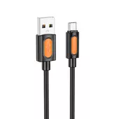 Дата кабель Borofone BX114 Structure USB to MicroUSB 2.4A (1m) Black