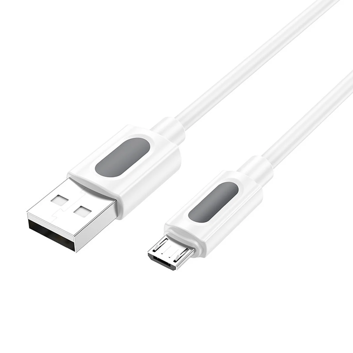 Дата кабель Borofone BX114 Structure USB to MicroUSB 2.4A (1m) White