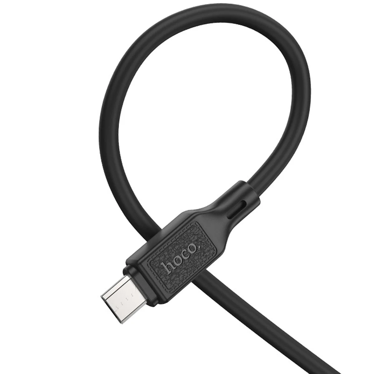 Дата кабель Hoco X90 Cool silicone USB to MicroUSB (1m) Black