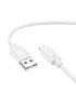 Дата кабель Hoco X122 Benefit USB to MicroUSB 2.4A (1m) White