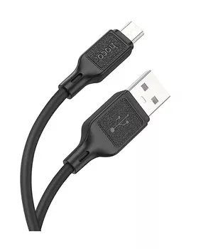 Дата кабель Hoco X90 Cool silicone USB to MicroUSB (1m) Black