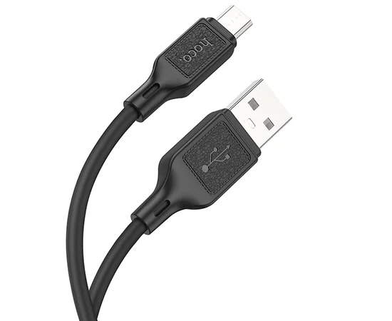 Дата кабель Hoco X90 Cool silicone USB to MicroUSB (1m) Black