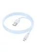 Дата кабель Borofone BX115 Lotto USB to MicroUSB 2.4A (1m) Blue