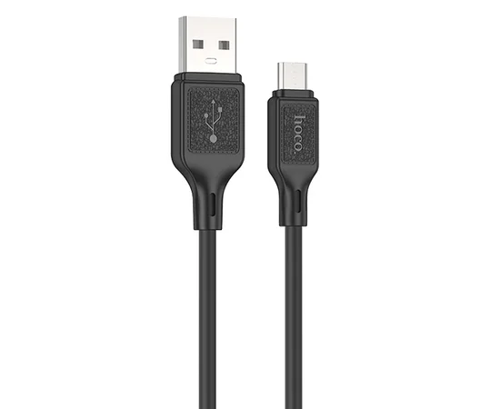 Дата кабель Hoco X90 Cool silicone USB to MicroUSB (1m) Black