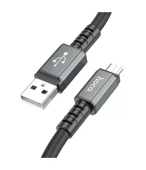 Дата кабель Hoco X85 Strength USB to MicroUSB (1m) Black