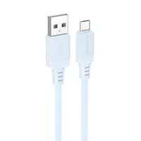 Дата кабель Borofone BX115 Lotto USB to MicroUSB 2.4A (1m) Blue