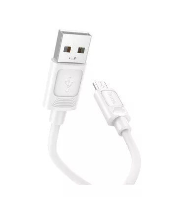 Дата кабель Hoco X122 Benefit USB to MicroUSB 2.4A (1m) White Дата кабель Hoco X122 Benefit USB to MicroUSB 2.4A (1m) White