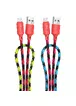 Дата кабель Hoco X116 Meridian USB to MicroUSB 2.4A (1m) Gradient Red Mix
