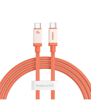 Дата кабель Baseus 0&deg;C Series Fast Charging Type-C to Type-C 100W (1m) (P10368800731) Canyon Coral