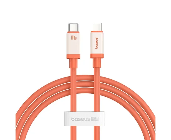 Дата кабель Baseus 0&deg;C Series Fast Charging Type-C to Type-C 100W (1m) (P10368800731) Canyon Coral