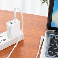 Дата кабель Borofone BX105 Corriente 60W Type-C to Type-C (1m) White