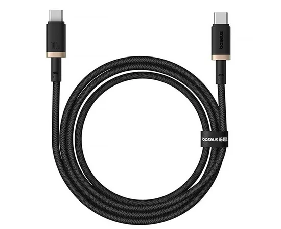 Дата кабель Baseus Dura Series Fast Charging Type-C to Type-C 100W (1m) (P10377803U01) Gold / Black