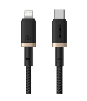 Дата кабель Baseus Dura Series Fast Charging Type-C to Lightning 20W (1m) (CB000123) Gold / Black