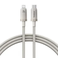 Дата кабель Baseus Titanium Alloy Fast Charging Type-C to Lightning 20W (1m) (P10378101) Galaxy Titanium Gold