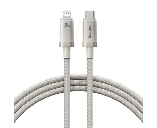 Дата кабель Baseus Titanium Alloy Fast Charging Type-C to Lightning 20W (1m) (P10378101) Galaxy Titanium Gold