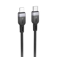 Дата кабель Hoco X109 Energy silicone Type-C to Lightning (1m) Black