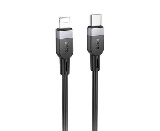 Дата кабель Hoco X109 Energy silicone Type-C to Lightning (1m) Black