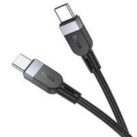 Дата кабель Hoco X109 Energy silicone Type-C to Type-C 60W (1m) Black