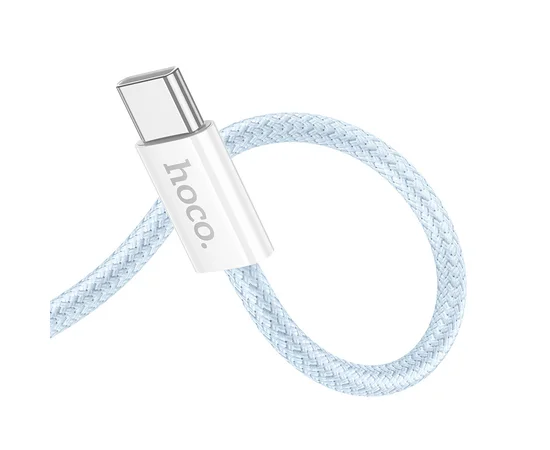 Дата кабель Hoco X104 Source 60W Type-C to Type-C (1m) Blue