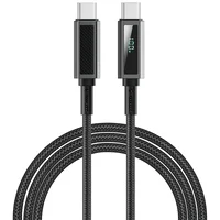 Дата кабель WIWU C079 Warriors Type-C to Type-C 100W (1.2m) Black