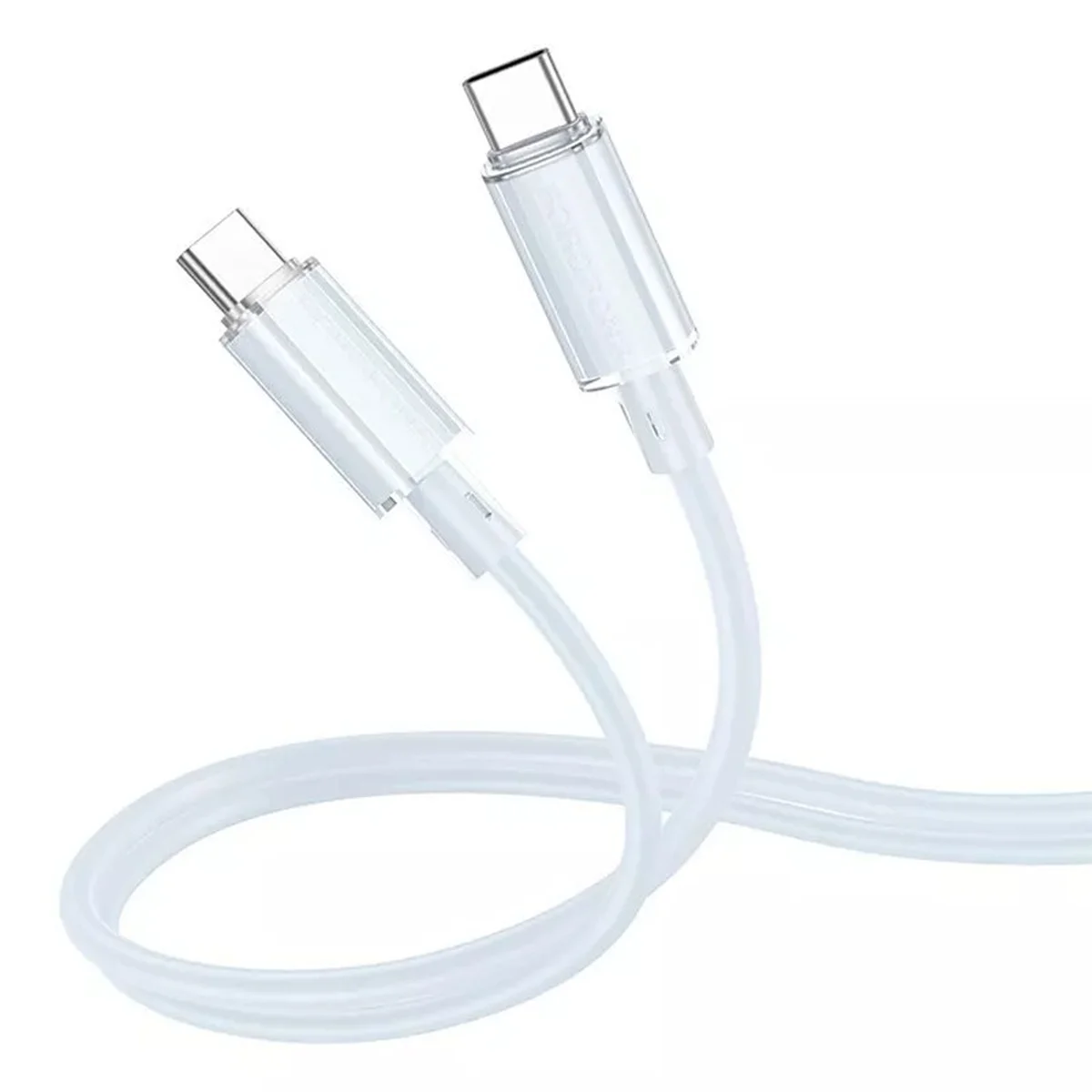 Дата кабель Borofone BX112 Lemon Type-C to Type-C 60W (1m) Blue