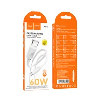Дата кабель Hoco X114 Energy Type-C to Type-C 60W (1m) White