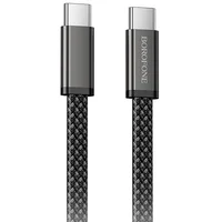 Дата кабель Borofone BX124 Peace Type-C to Type-C 60W (1m) Black