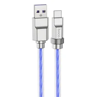 Дата кабель Hoco U113 Solid 100W USB для Type-C (1m) Blue