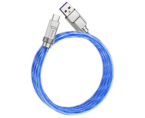 Дата кабель Hoco U113 Solid 100W USB to Type-C (1m) Blue
