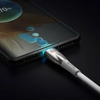 Дата кабель Baseus Glimmer Series Fast Charging Data Cable USB для Type-C 100W 1m (CADH00040) White