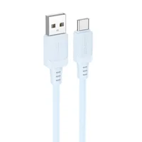 Дата кабель Borofone BX115 Lotto USB to Type-C 3A (1m) Blue