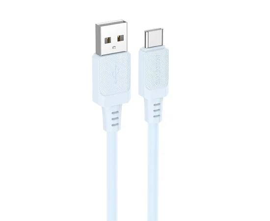 Дата кабель Borofone BX115 Lotto USB to Type-C 3A (1m) Blue