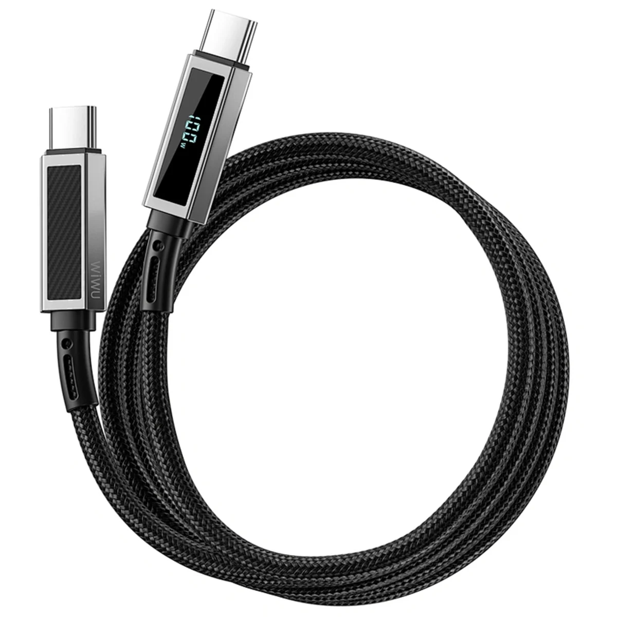 Дата кабель WIWU C079 Warriors Type-C to Type-C 100W (1.2m) Black