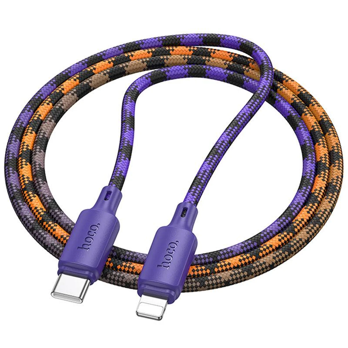Дата кабель Hoco X116 Meridian Type-C to Lightning 27W (1m) Gradient Purple Mix