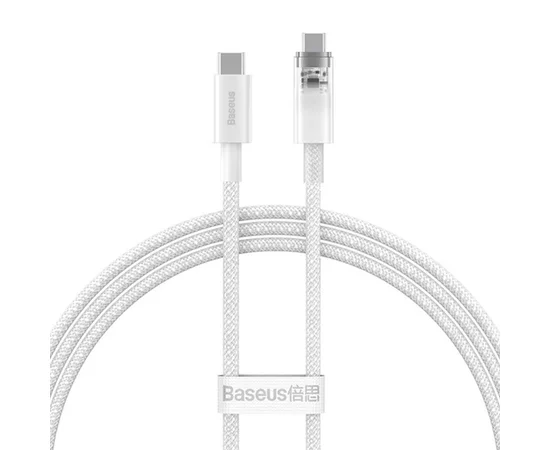 Дата кабель Baseus Explorer Type-C to Type-C 100W with Smart Temperature Control (1m) (P10319703) Stellar White