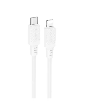 Дата кабель Borofone BX115 Lotto Type-C to Lightning 27W (1m) White