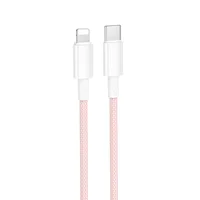 Дата кабель Borofone BX117 Source Type-C to Lightning 27W (1m) Pink