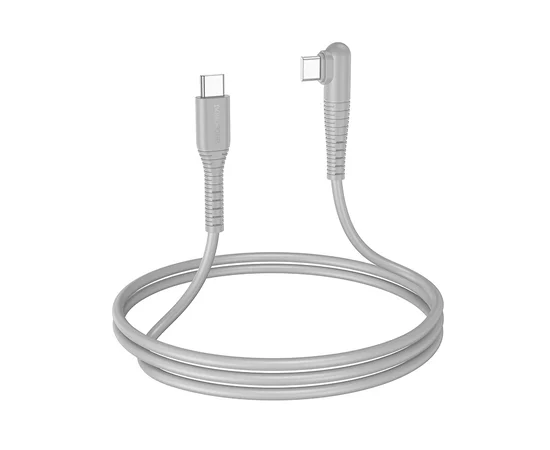 Дата кабель Borofone BX105 Corriente 60W Type-C to Type-C (1m) Gray